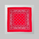 šatka ROCK ornamenty červená s rockovým vzorovaním materiál: 100%bavlna rozmery: 55x55cm 